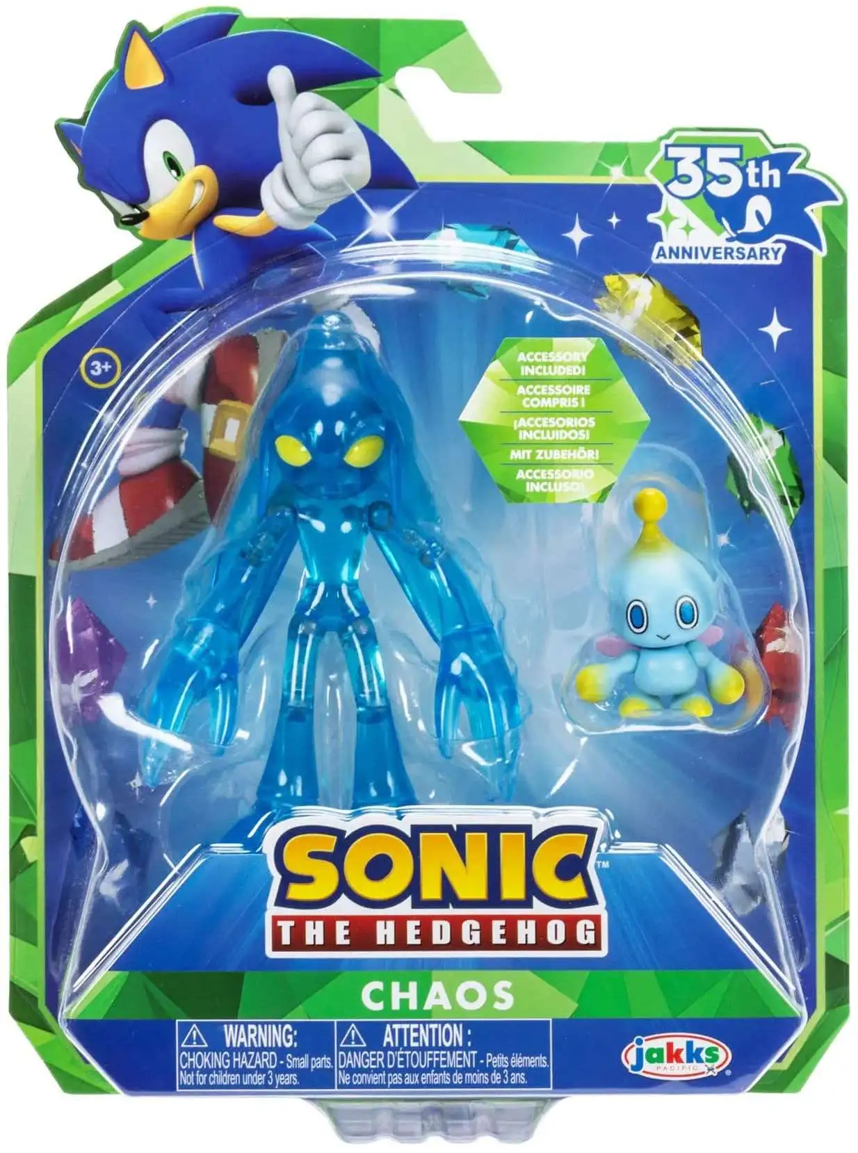 Sonic The Hedgehog 35th Anniversary Chaos 4 Action Figure Modern