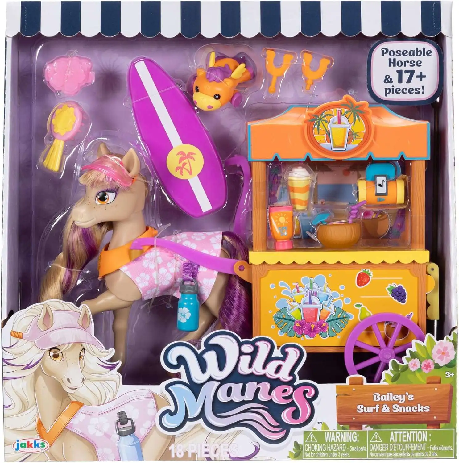 Wild Manes Bailey's Surf & Snacks Playset [4-in-1 Playset]