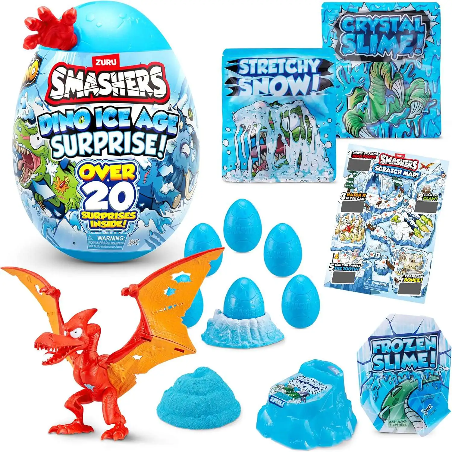 Smashers Series 3 Dino Ice Age Pterodactyl EPIC Mystery Egg