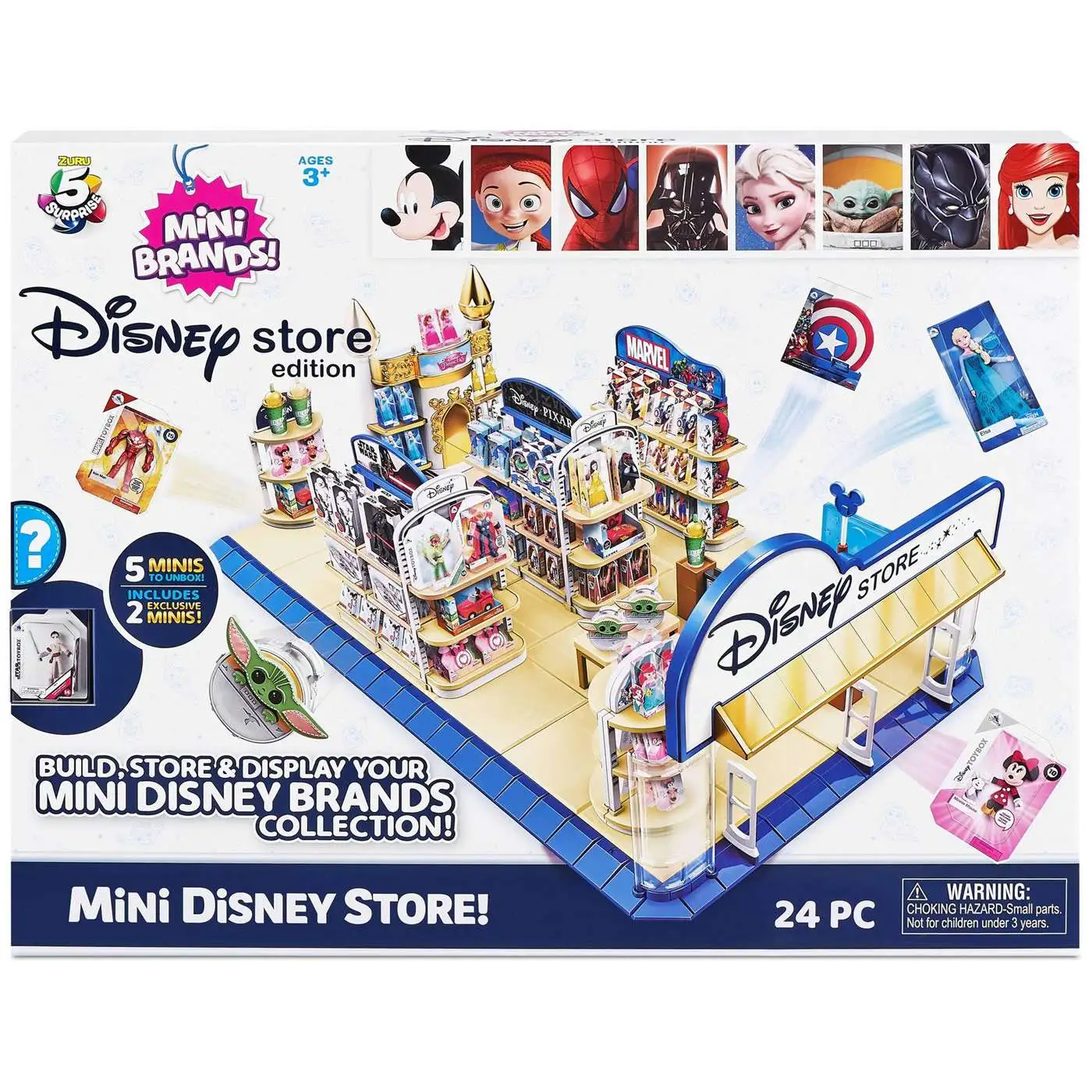 5 Surprise Mini Brands! Disney Store Edition Series 2 Mystery Pack