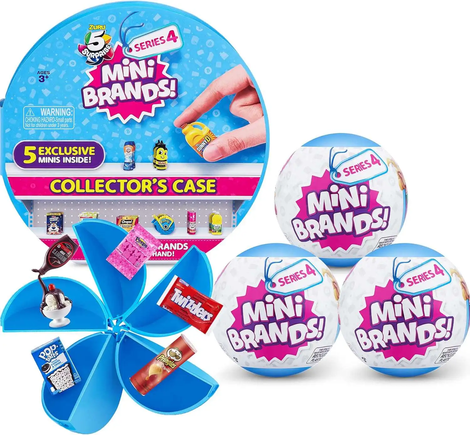 5 Surprise Mini Brands! Series 4 COMBO Deal [Collector's Case & 3 Mystery Packs]