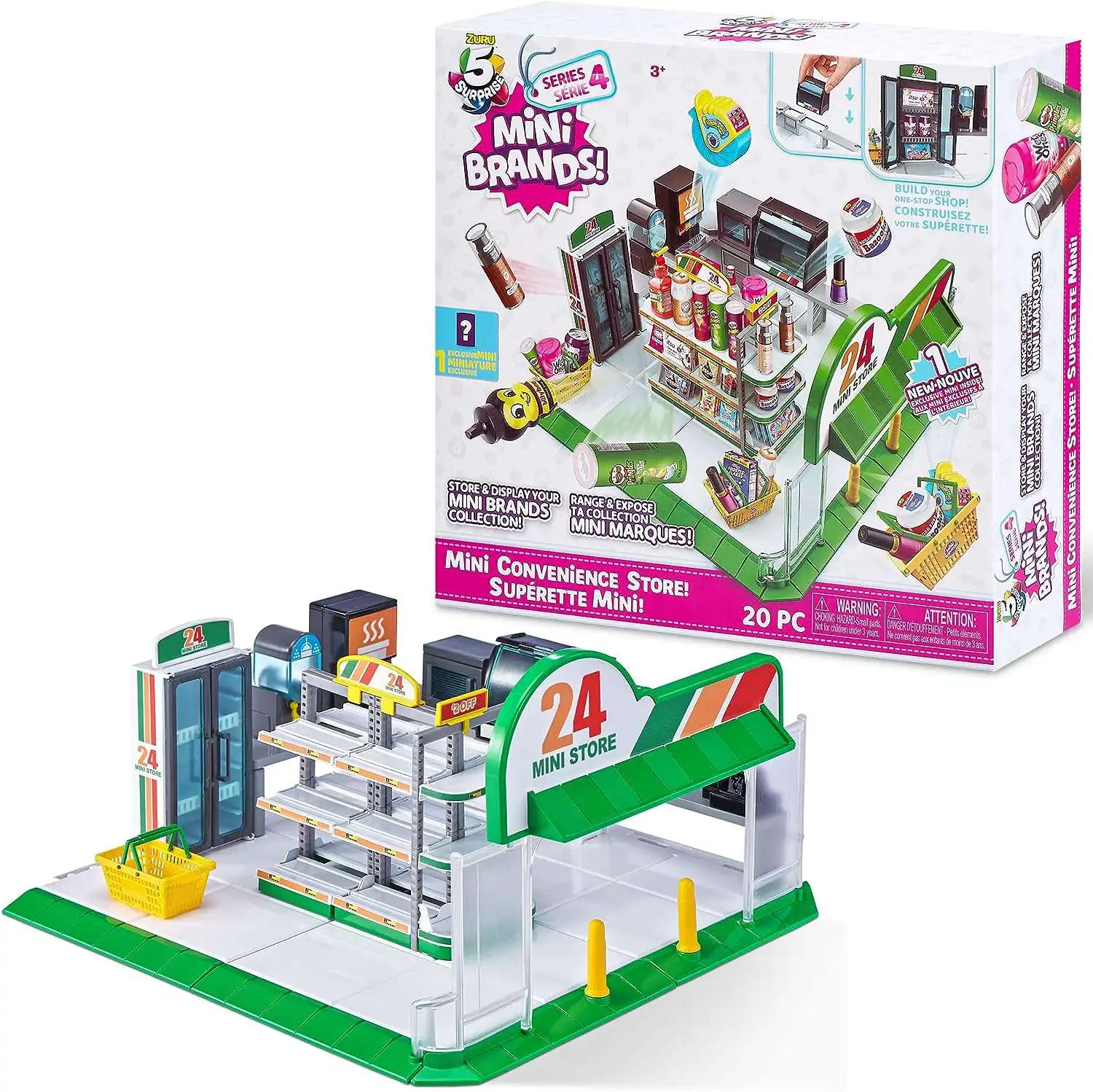 5 Surprise Mini Brands! Mini Convenience Store! Store & Display Playset [20  Pieces, Version 2]