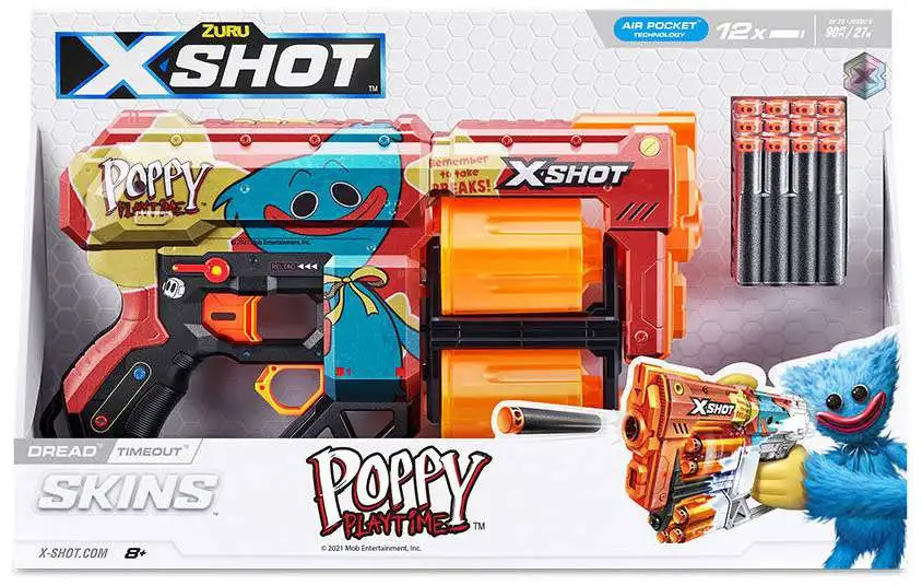 Poppy Playtime X-Shot Skins Dread Timeout Blaster [12 Darts]