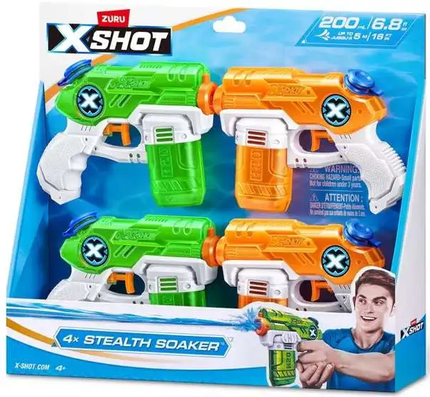 X-Shot Stealth Soaker Water Blaster 4-Pack