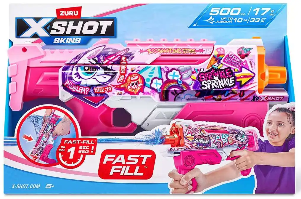 X-Shot Skins Hyperload Unicorn Splash Water Blaster
