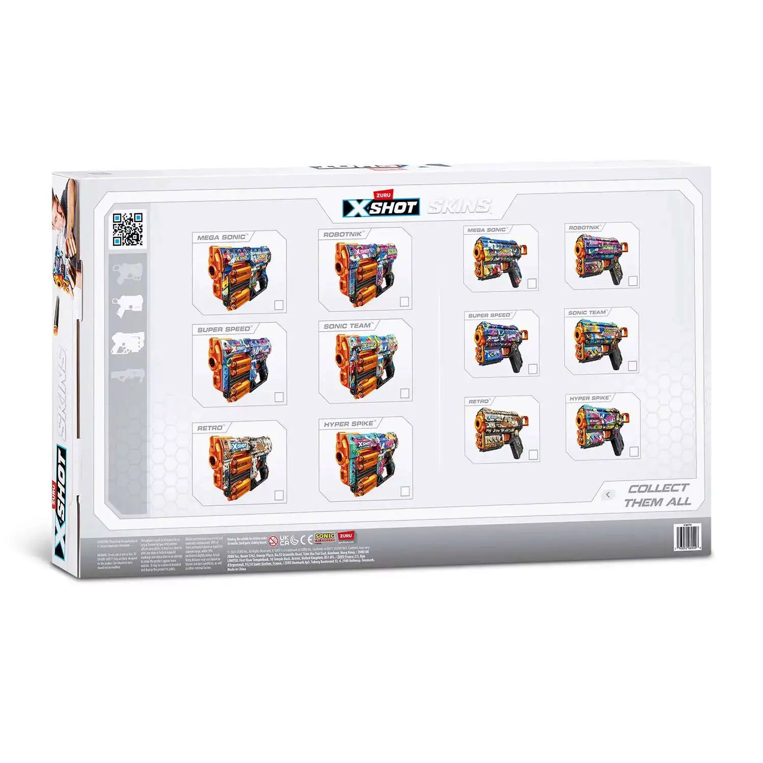 BOOOSTER SONIC スキンケアデバイス セット Amazon.com: XSHOT Skins Menace - Sonic Super Speed (2 Pack + 16