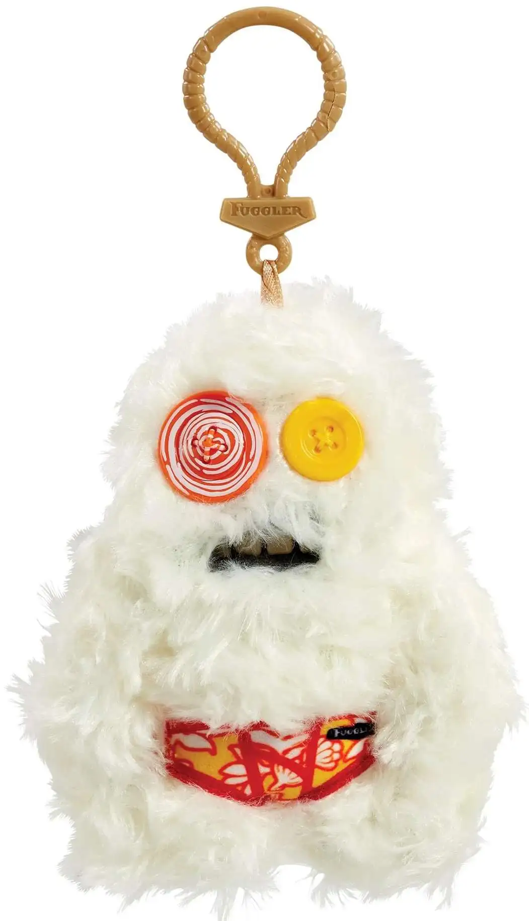 Fuggler Sasquoosh 4-Inch Plush Keyring [White]