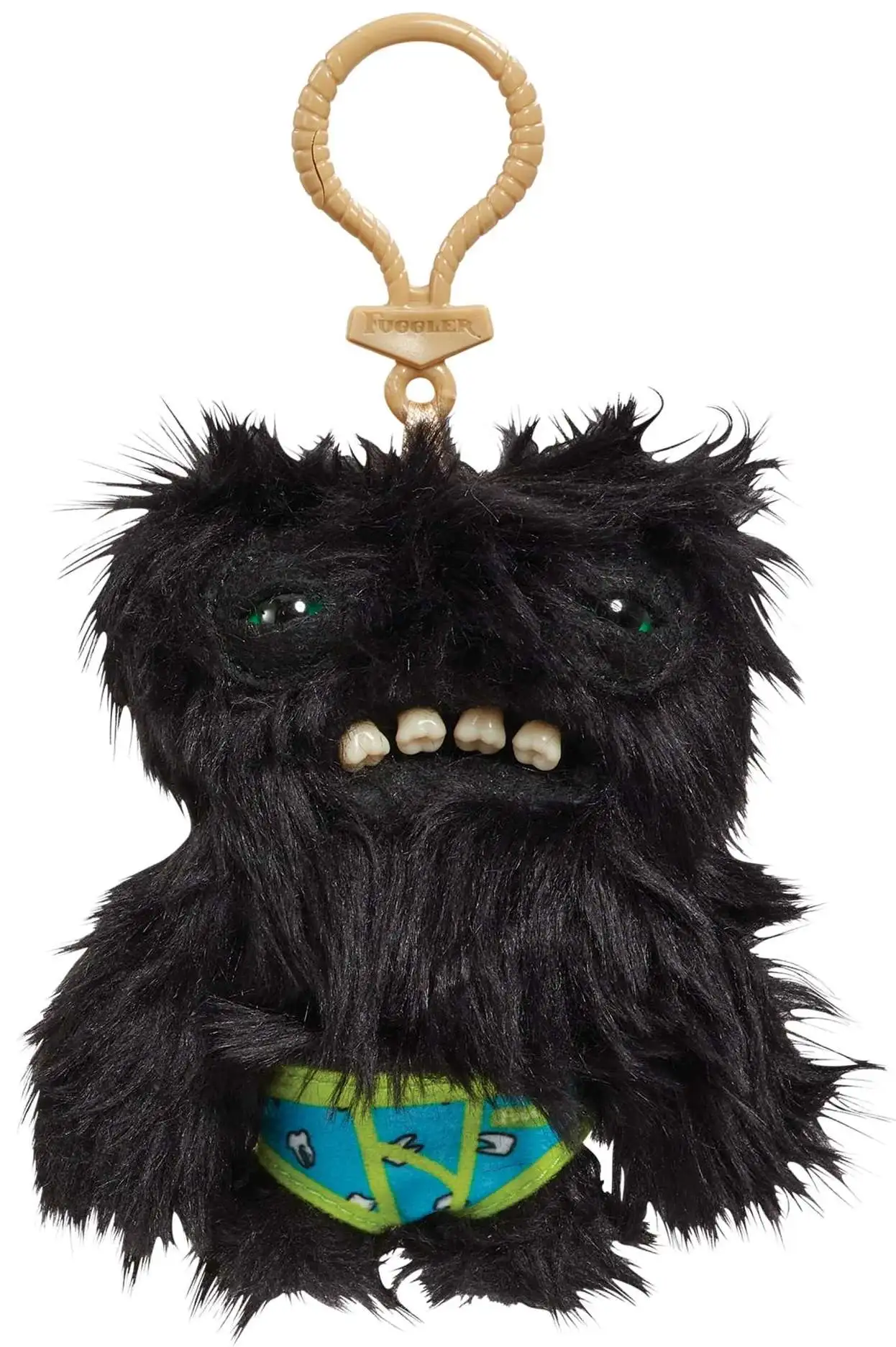 Fuggler Wide Eyed Weirdo 4-Inch Plush Keyring [Black]
