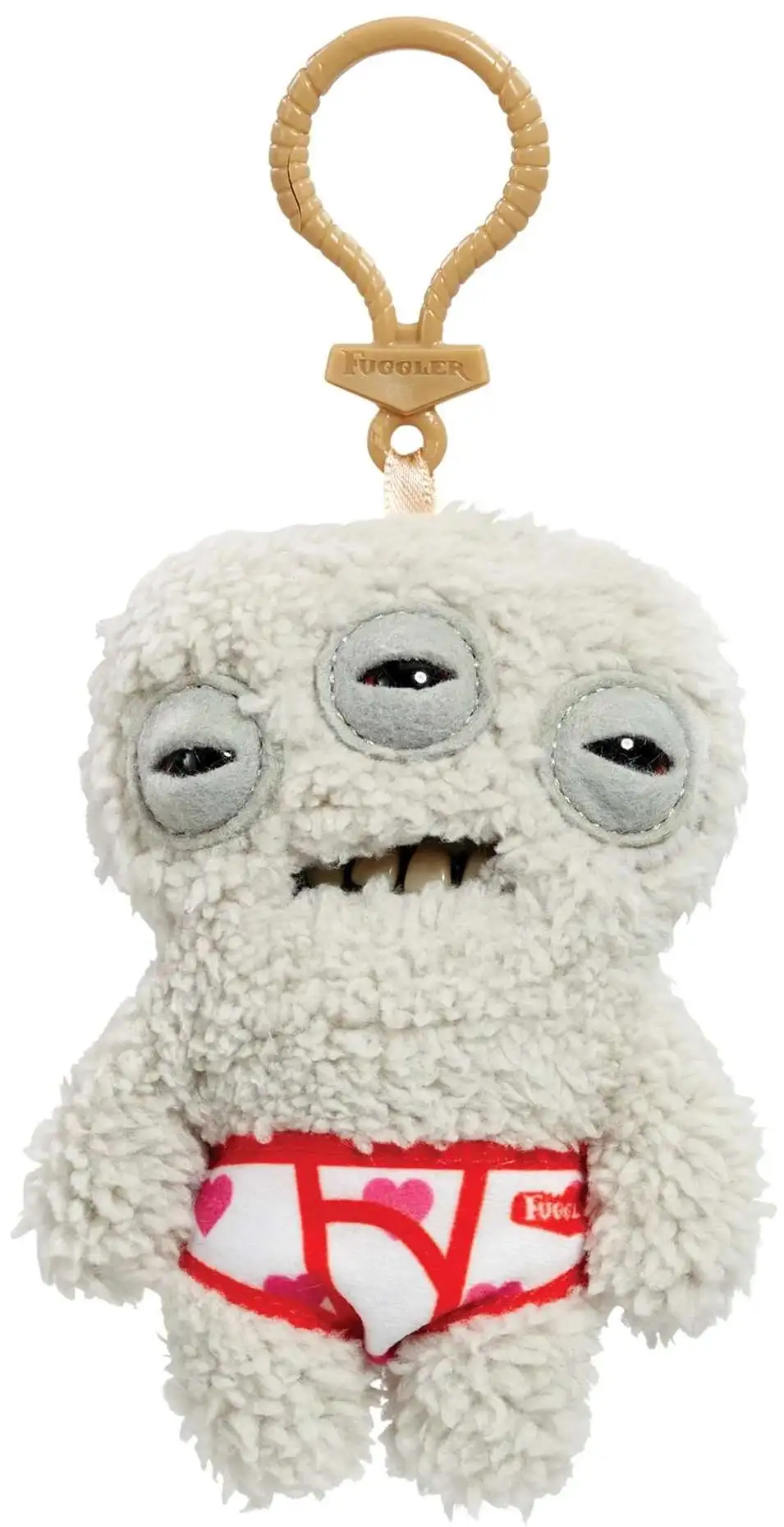 Fuggler Annoyed Alien 4-Inch Plush Keyring [White]