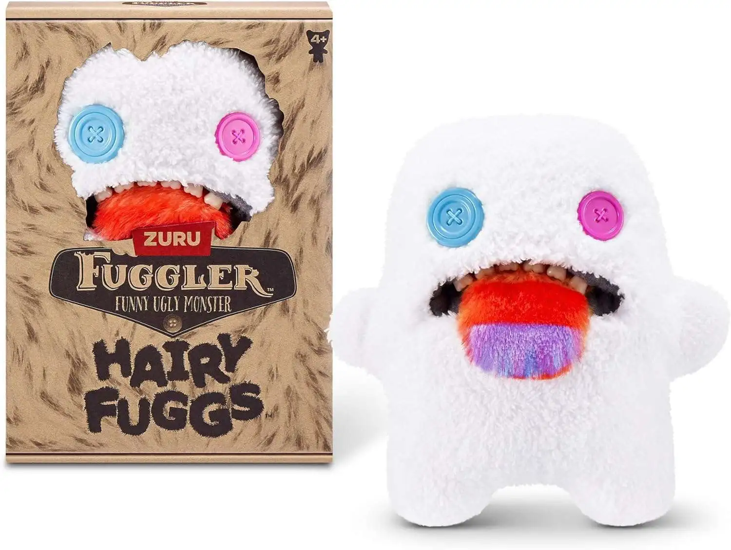 Fuggler Hairy Fuggs Oogah Boogah 9-Inch Plush Figure [Rainbow Tongue]