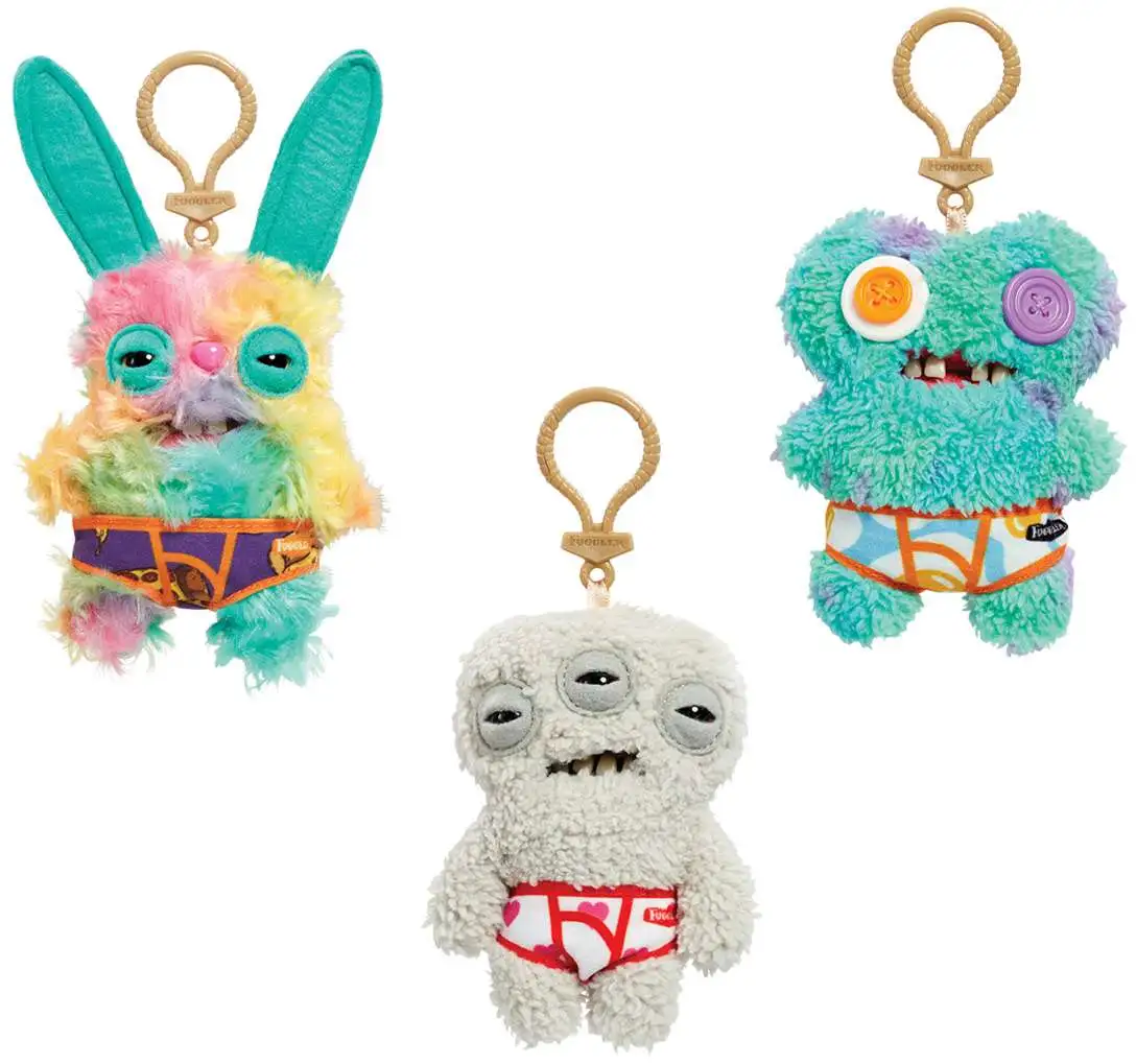 Fuggler 4-Inch Keyring 3-Pack [3 RANDOM Characters]
