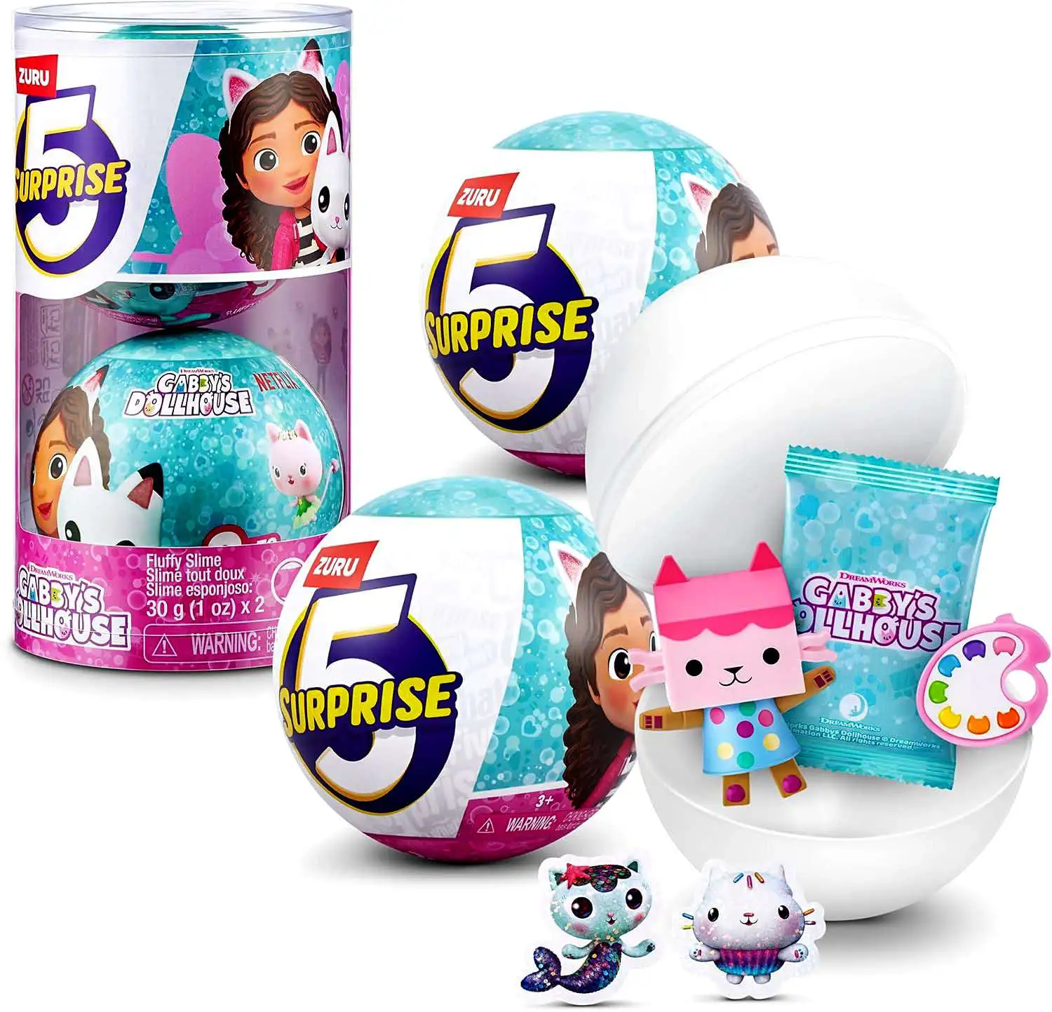 5 Surprise Mini Brands! Gabby's Dollhouse LOT of 2 Mystery Packs