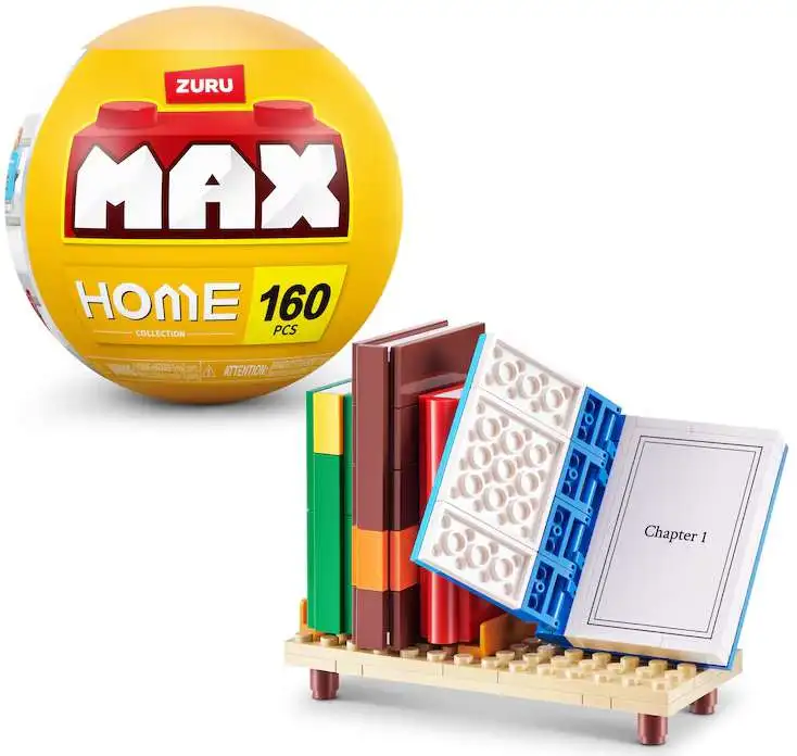 MAX Brick Construction Home Collection Books Set 160 Pieces Zuru