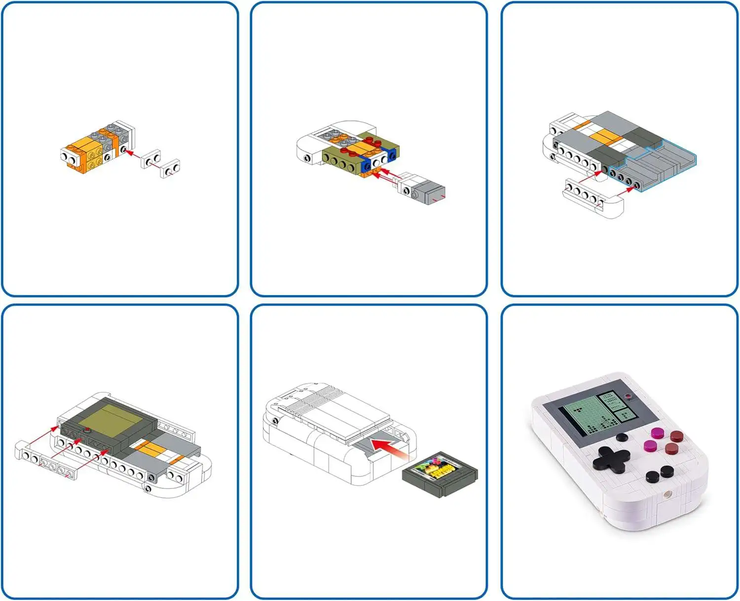 Max Brick Inset MAX Brick Construction Retro Collection Series 2 Handheld Game Console ...