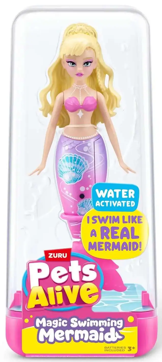 Pets Alive Magic Swimming Mermaid PINK Outfit 5-Inch Figure [Swims Like a Real Mermaid!]