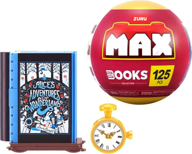MAX Brick Construction Books Alice in Wonderland Set 125 Pieces