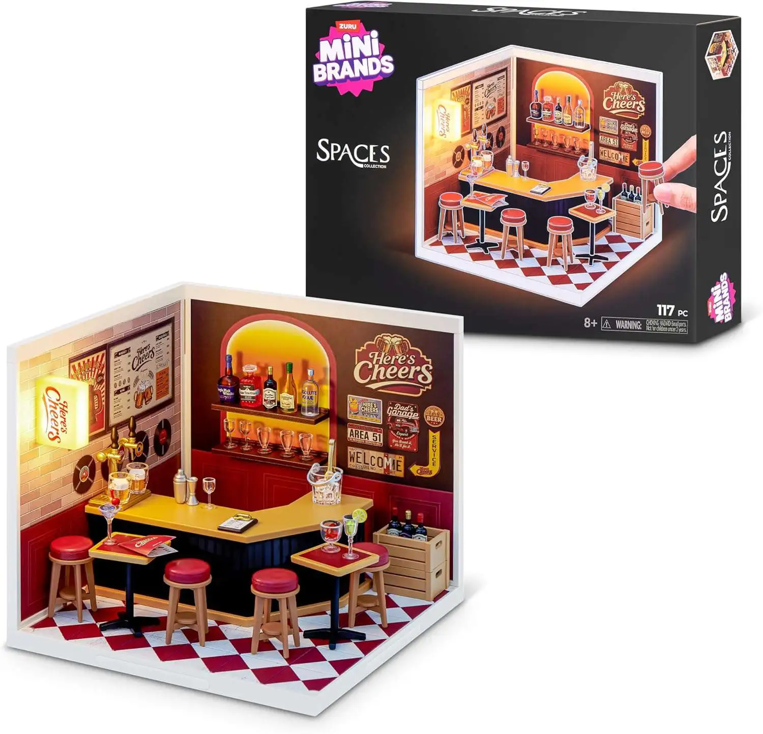5 Surprise Mini Brands Spaces Collection Heres Cheers Playset Zuru