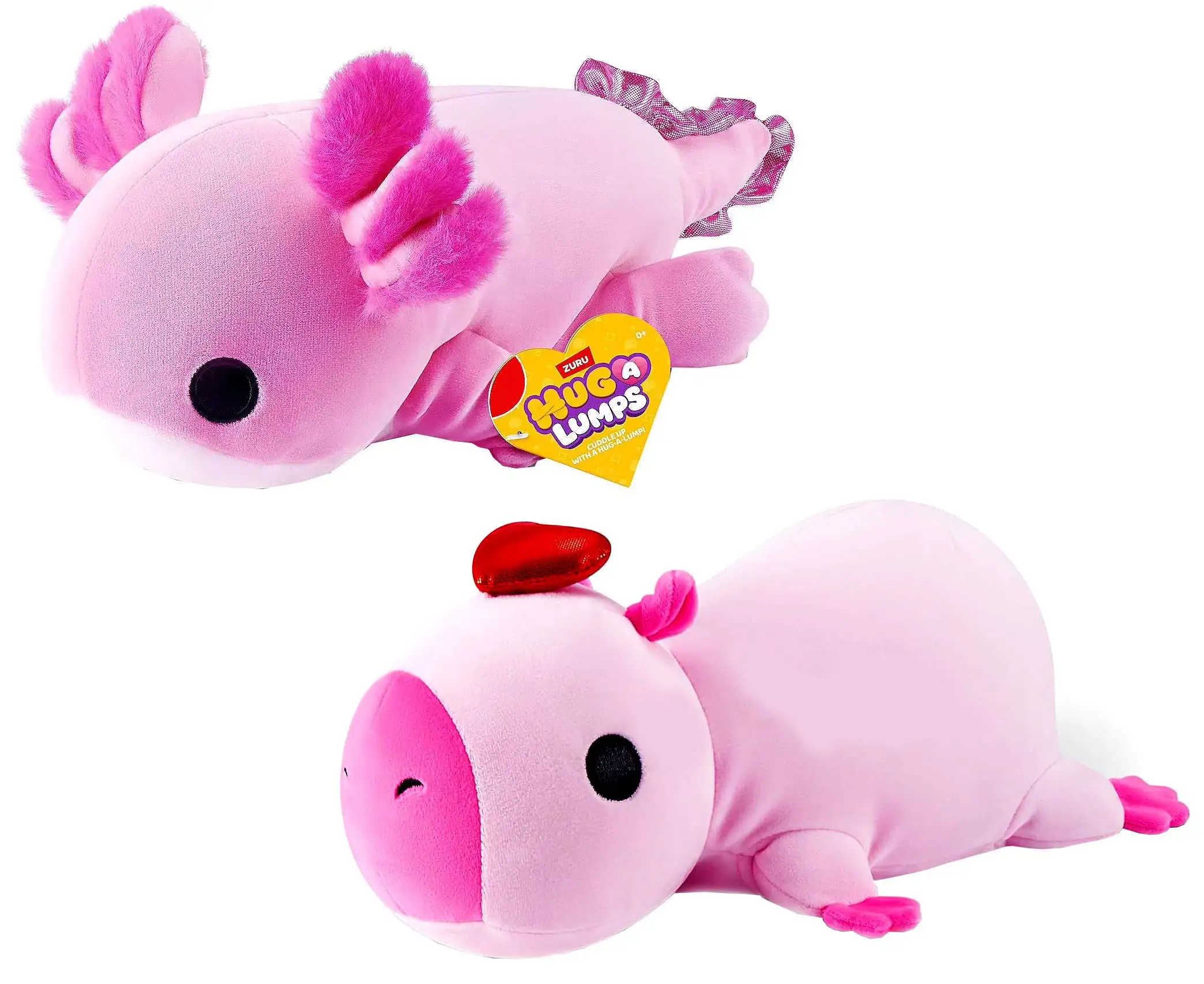 Hug-A-Lumps Valentine's Day Love Collection Annie the Axolotl & Clara the Capybara 12-Inch Weighted Plush 2-Pack [.60kg]
