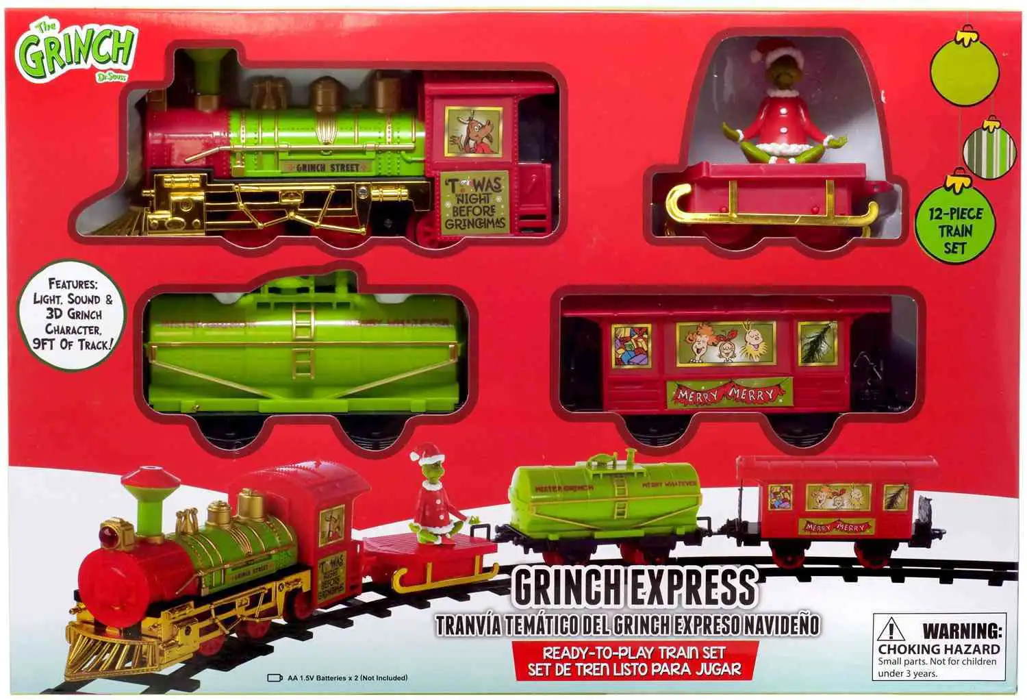 The store grinch Christmas train