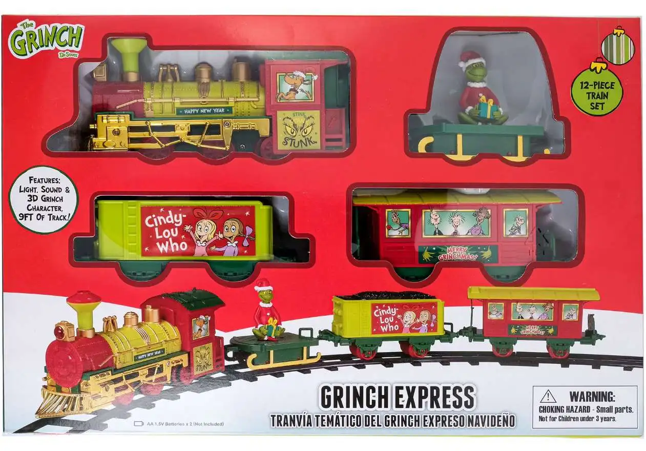 Dr. Seuss How the Grinch Stole Christmas! 2025 Grinch Holiday Express Train Set