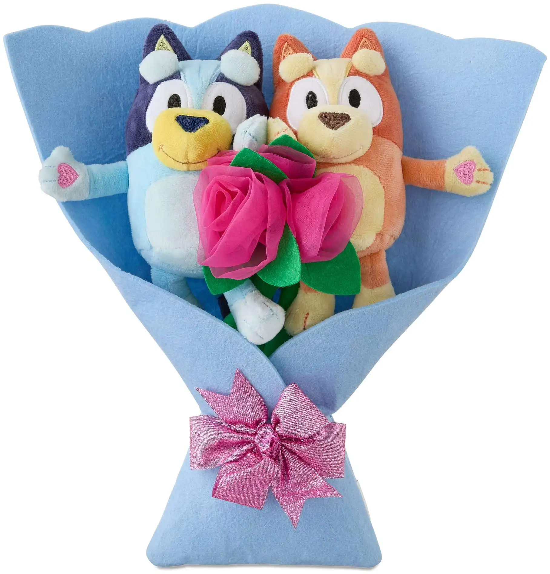 2026 Valentine's Day Bluey & Bingo 12-Inch Plush Bouquet 2-Pack