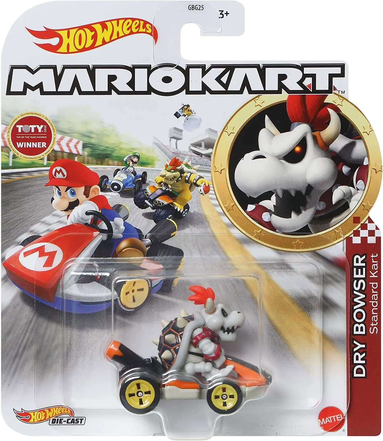 Hot Wheels Mario Kart Dry Bowser 164 Diecast Car Standard Kart Mattel Toys Toywiz 9686