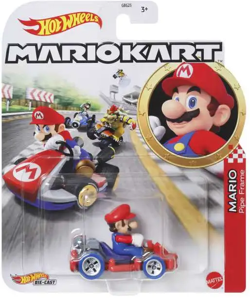 Hot Wheels Mario Kart Mario Diecast Car [Pipe Flame]