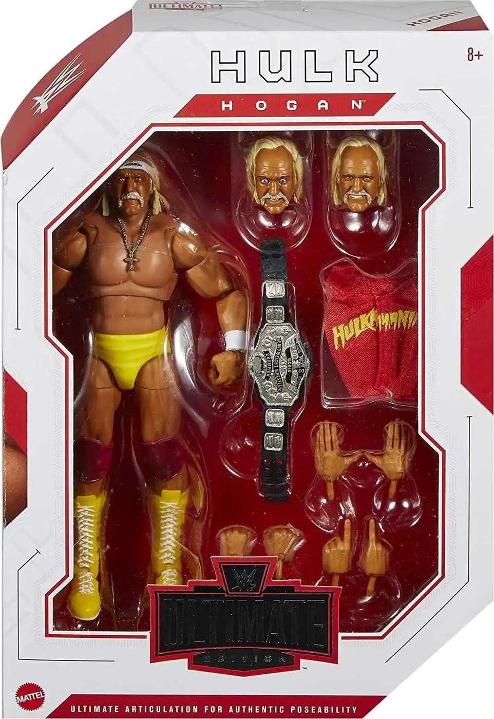 WWE Wrestling Ultimate Edition Hulk Hogan 7 Action Figure Mattel Toys ...
