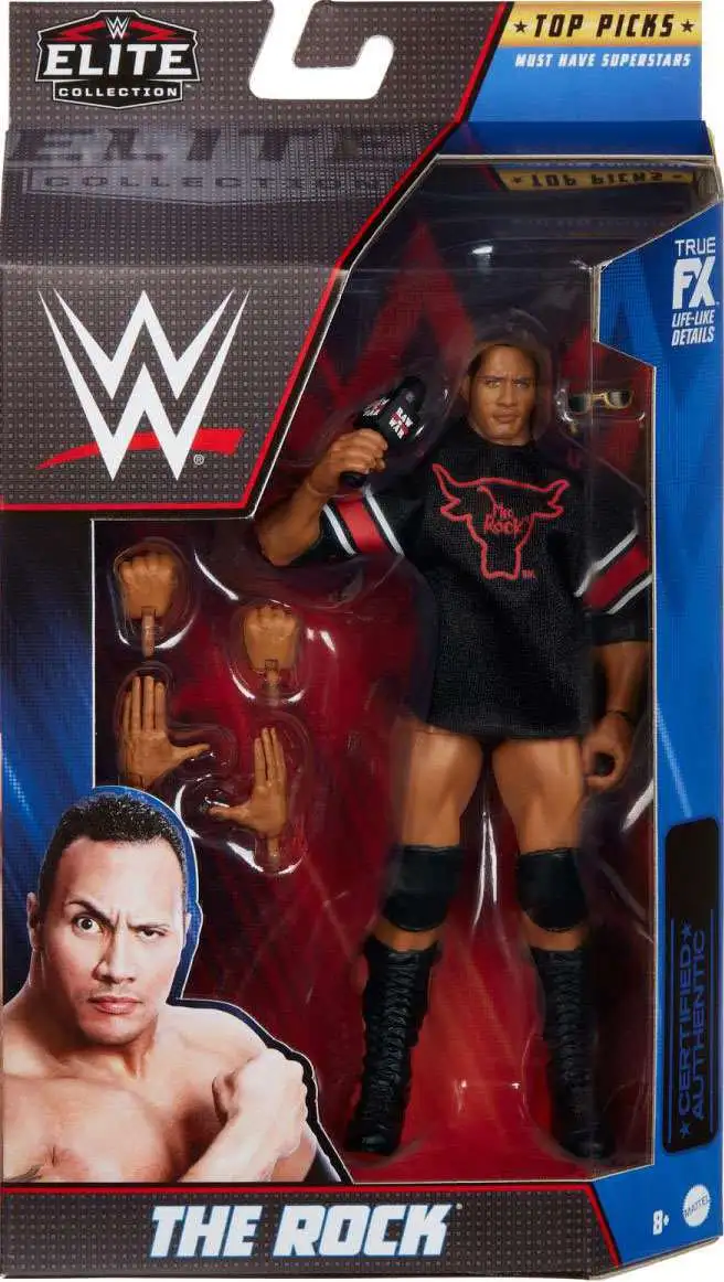 WWE WrestleMania Elite 2023 Wave 1 The Rock Action Figure