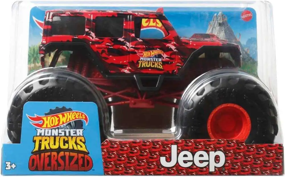 Hot Wheels Monster Trucks Oversized Jeep Diecast Car