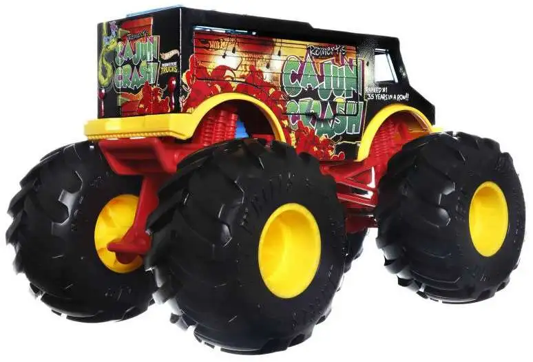 Hot Wheels Monster Trucks Oversized Reinerts Cajun Crash 124