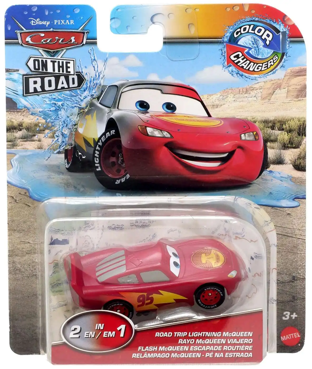 Disney Pixar Cars On The Road Color Changers Road Trip Lightning