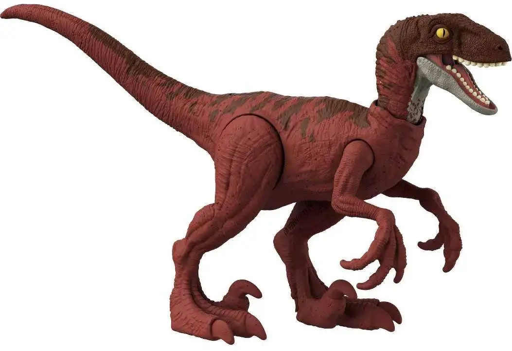 Jurassic World Dominion Ferocious Pack Velociraptor Action Figure [Red]