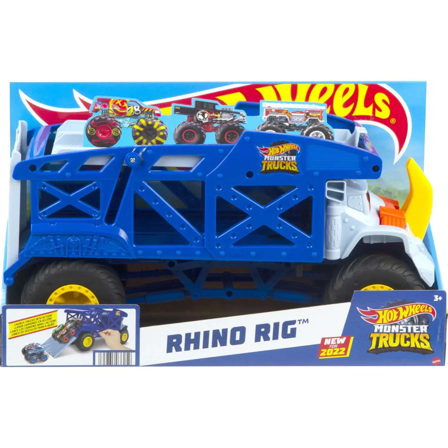 Hot Wheels Monster Trucks Monster Mover Rhino Rig