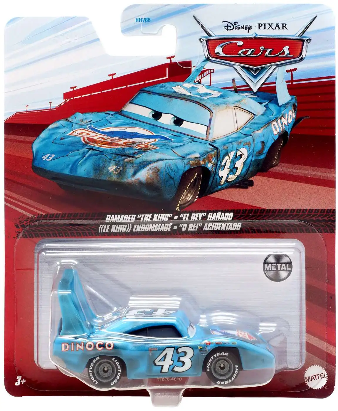 Disney Pixar Cars Cars 3 Metal Damaged The King 155 Diecast Car Mattel Toys ToyWiz