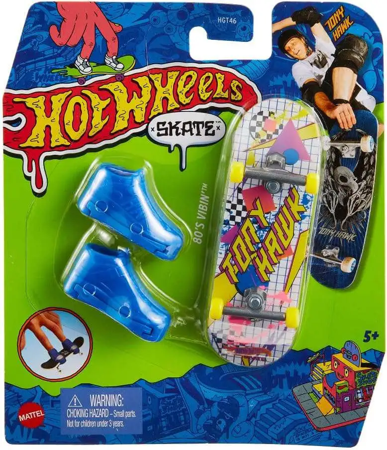 Hot Wheels Skate Tony Hawk 80s Vibin Mini Skateboard Mattel
