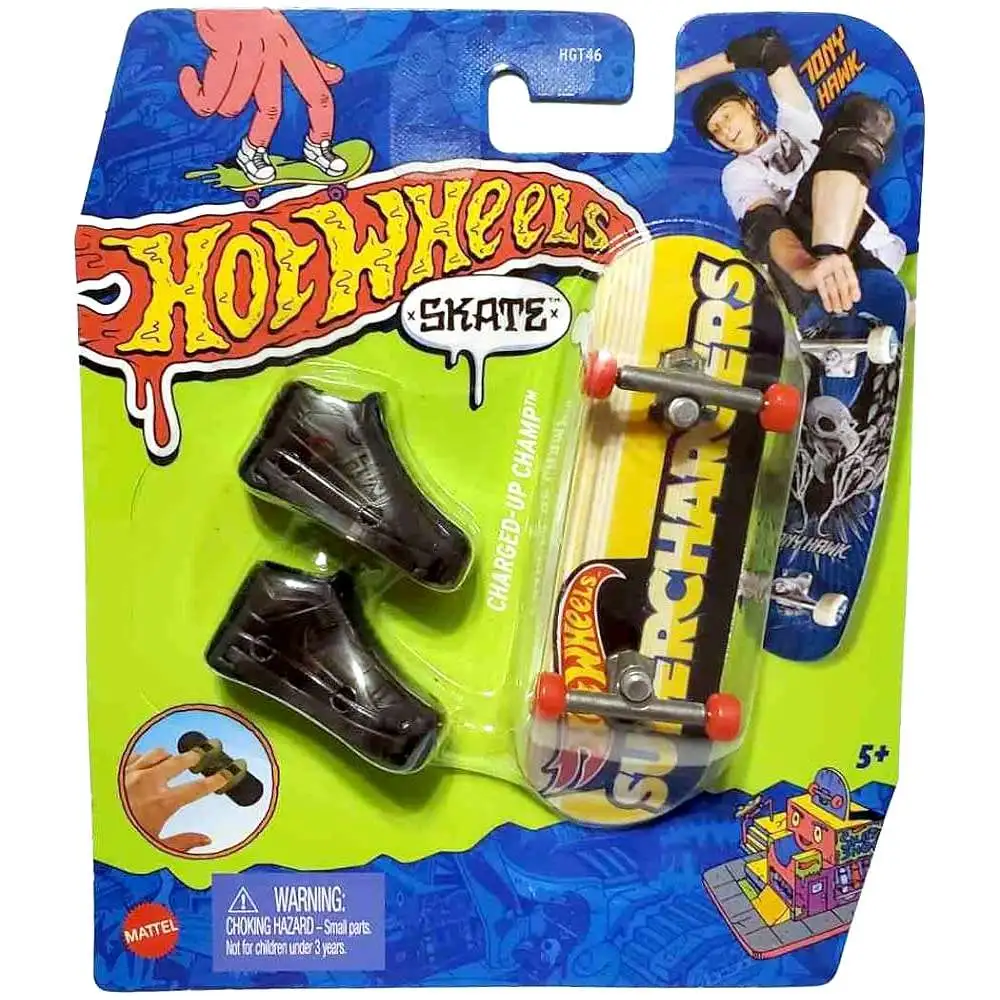 Hot Wheels Skate Tony Hawk Charged-Up Champ Mini Skateboard