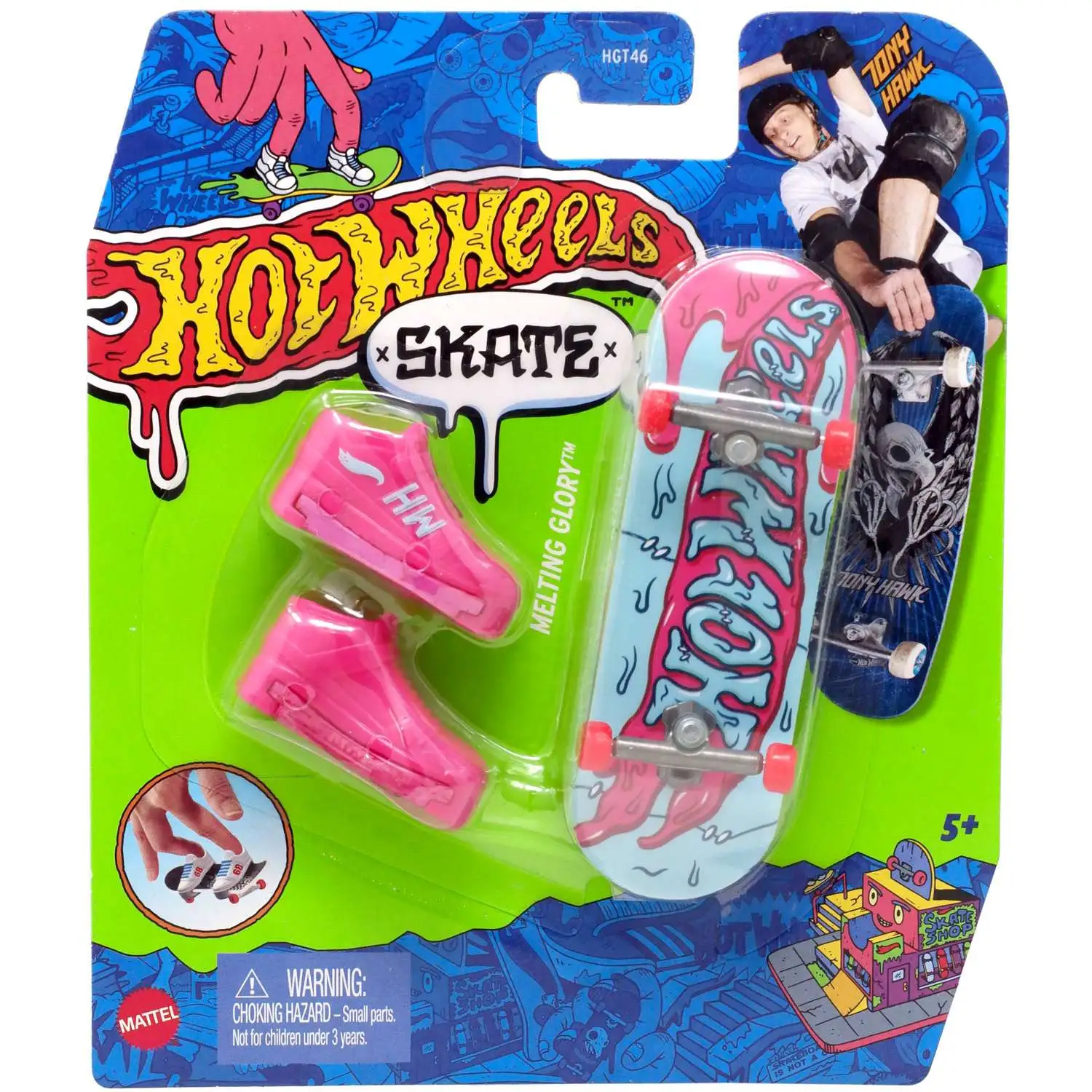 Hot Wheels Skate Tony Hawk Melting Glory Mini Skateboard