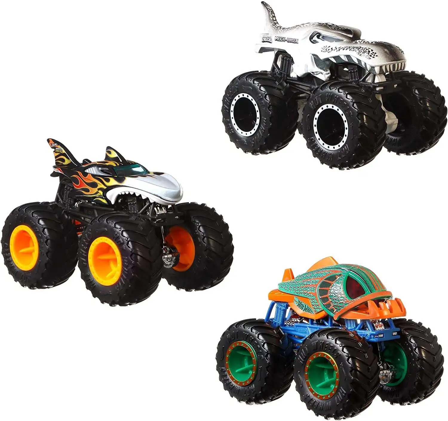  Hot Wheels Monster Trucks Live 8-Pack, Multipack of 1:64 Scale  Toy Monster Trucks, Characters from The Live Show, Smashing & Crashing  Trucks, Gift for Kids 3 Years Old & Up 