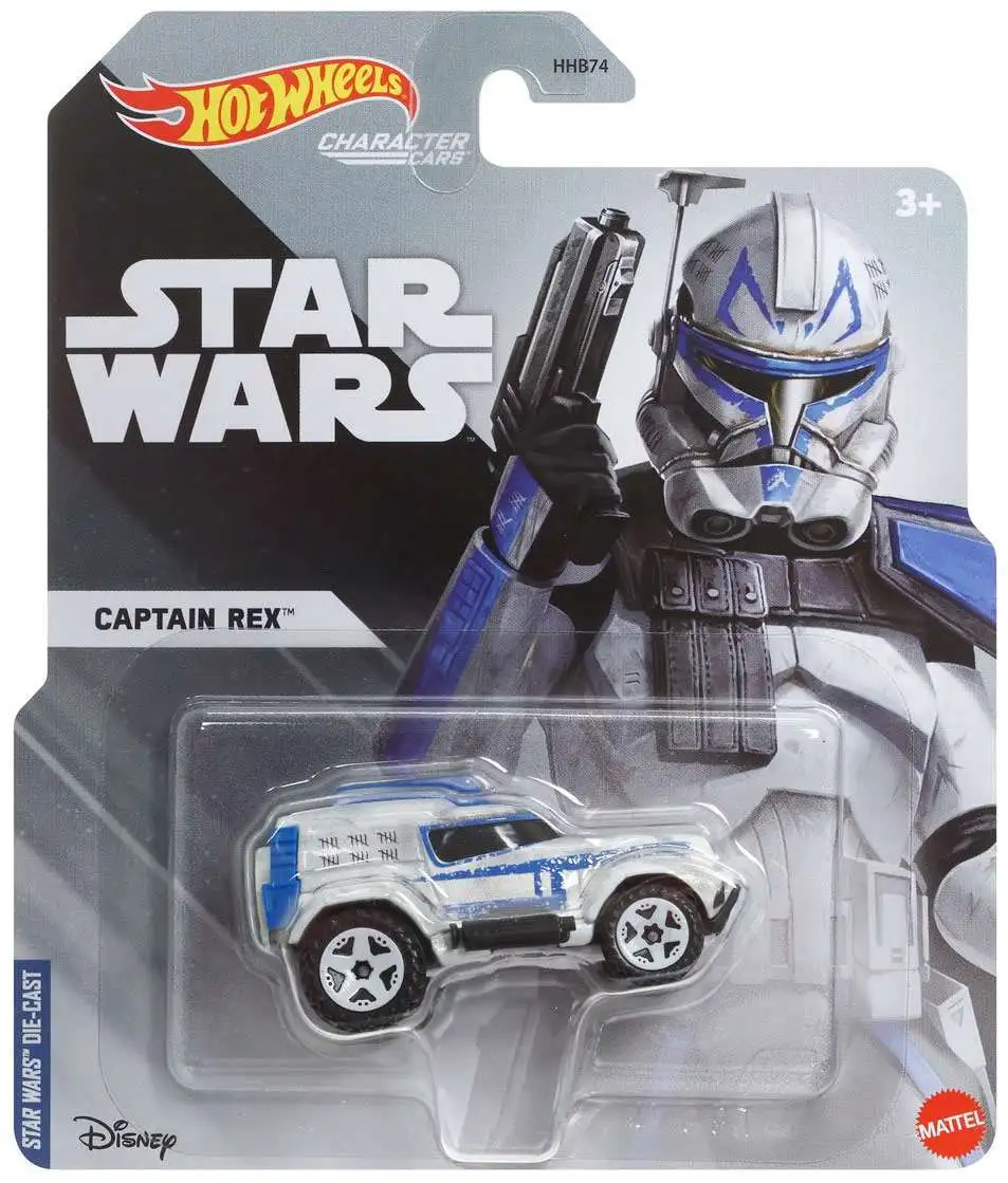 Hot Wheels Star Wars Character Cars Captain Rex Diecast Car