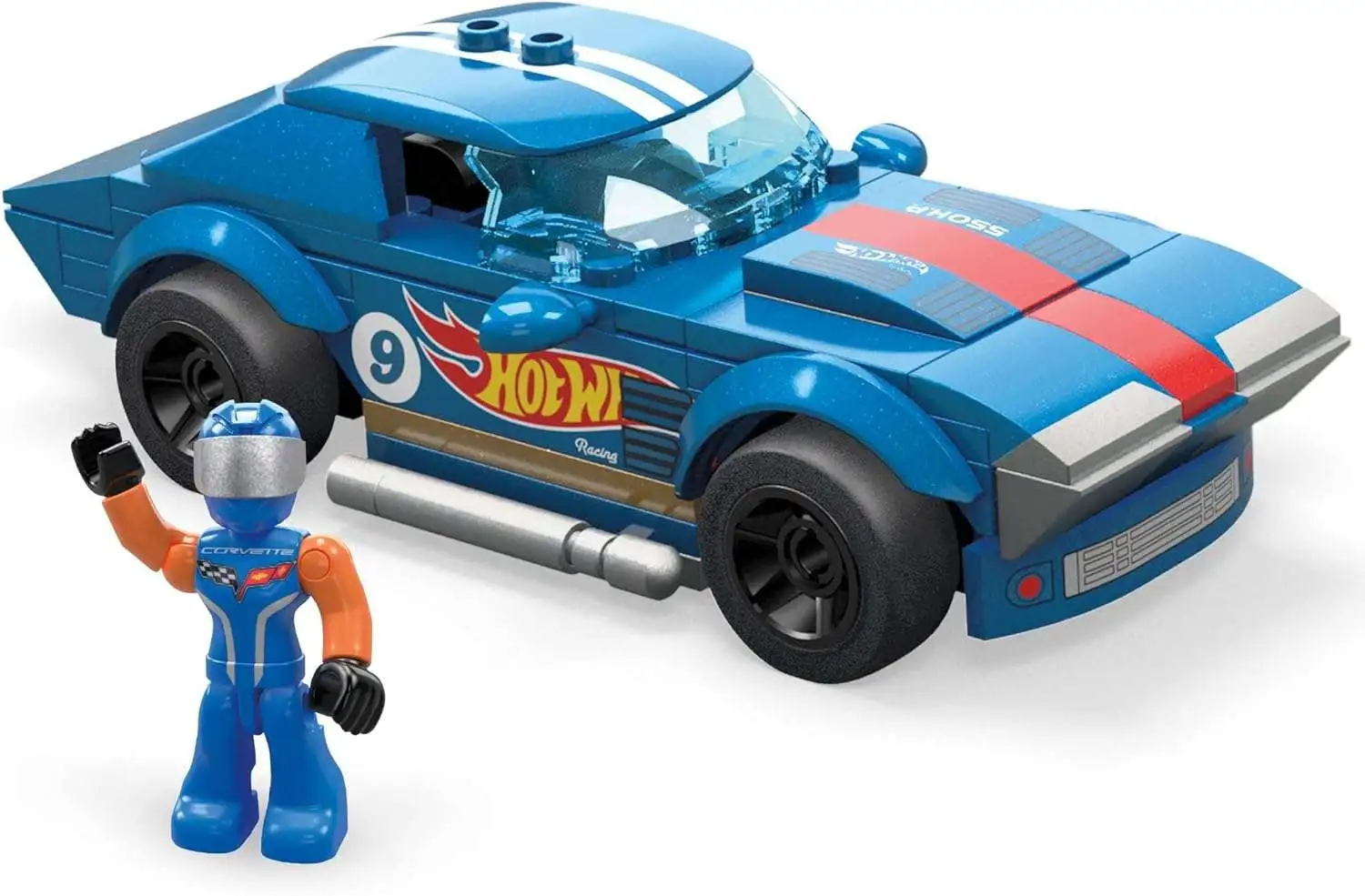 Mega Bloks Hot Wheels Mega 64 Corvette Grand Sport Building Set