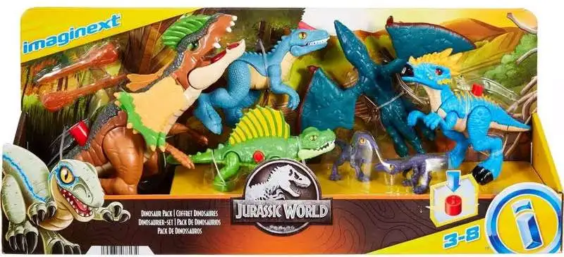 Fisher Price Jurassic World Imaginext Dominion Dinosaur Pack Exclusive Figure Set