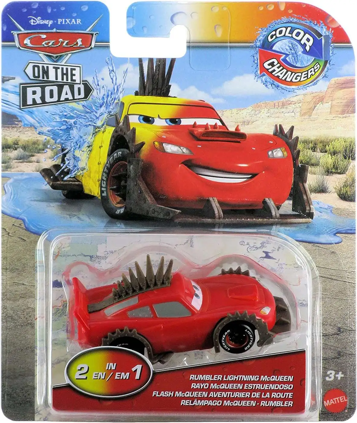 Disney Pixar Cars On The Road Color Changers Rumbler Lighting