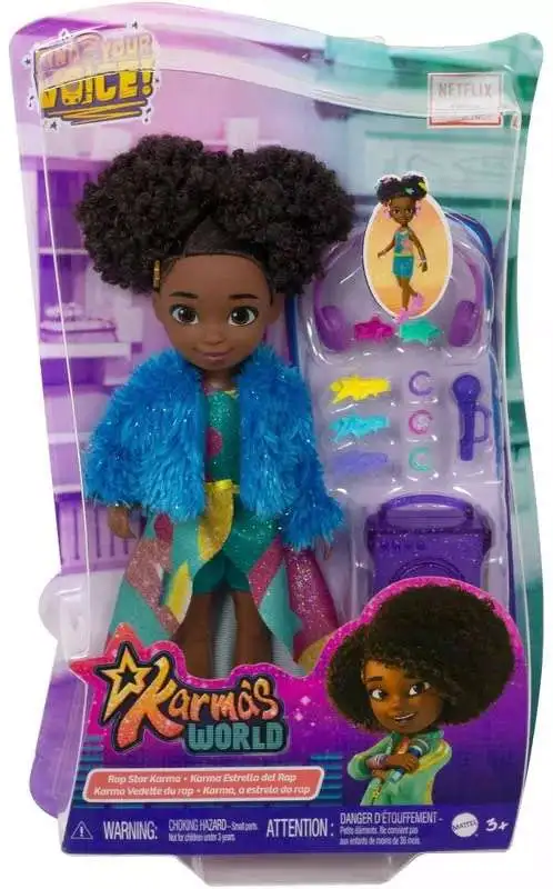 Karma's World Rap Star Karma 8.7-Inch Doll with Sound [Damaged Package]
