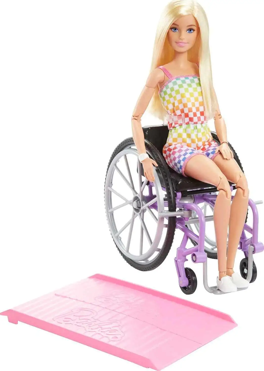 Barbie Fashionistas Barbie 13.25 Doll 194 Wheelchair Ramp, Blonde