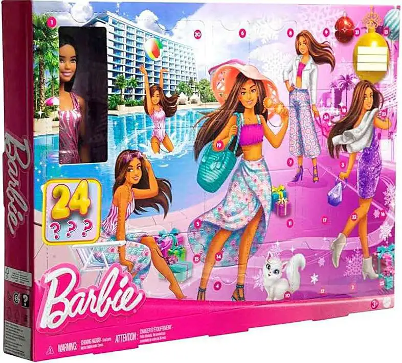 Barbie 2024 Holiday Advent Calendar [24 Clothing & Accessory Surprises, Damaged Package]