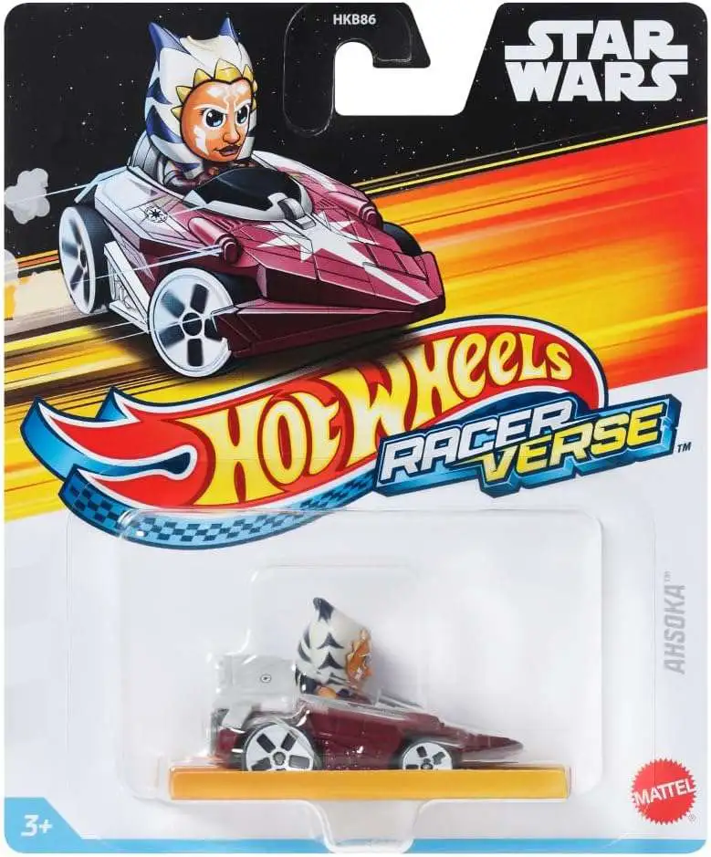 Hot Wheels RacerVerse Star Wars Ahsoka Die Cast Car Mattel