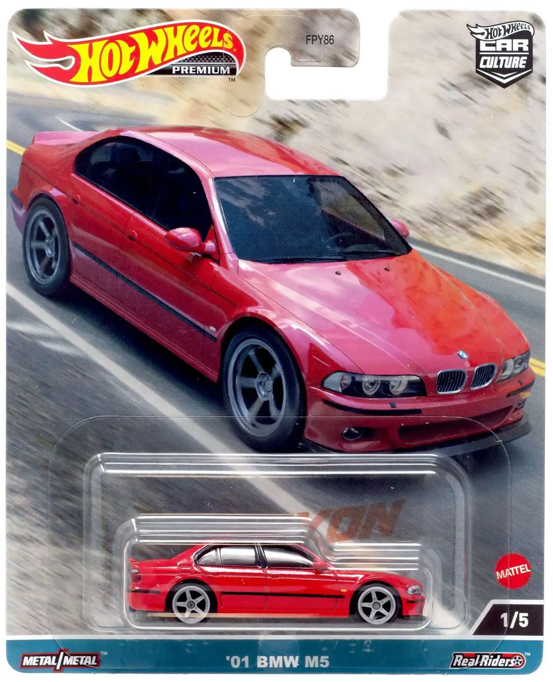 Hot Wheels Car Culture Canyon Warriors '01 BMW M5 Die Cast Car #1/5