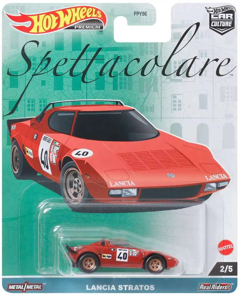 Hot Wheels Car Culture Spettacolare Lancia Stratos Die Cast Car