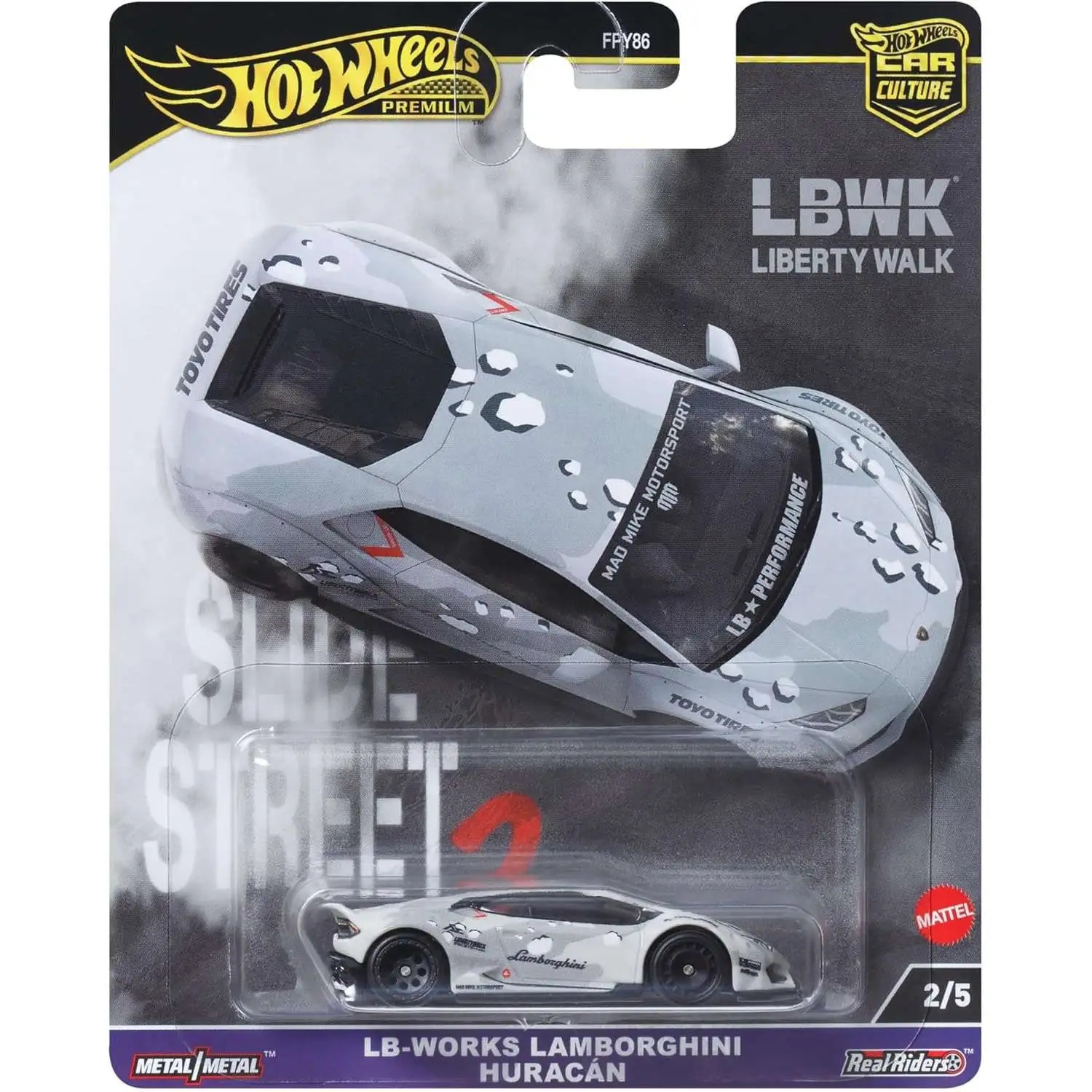 Hot Wheels Premium Car Culture Slide Street 2 LB-Works Lamborghini
